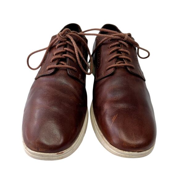 Timberland Shoes Men's Size 9 Franklin Park Brogue Oxfords Brown Leather Lace Up - Picture 5 of 15